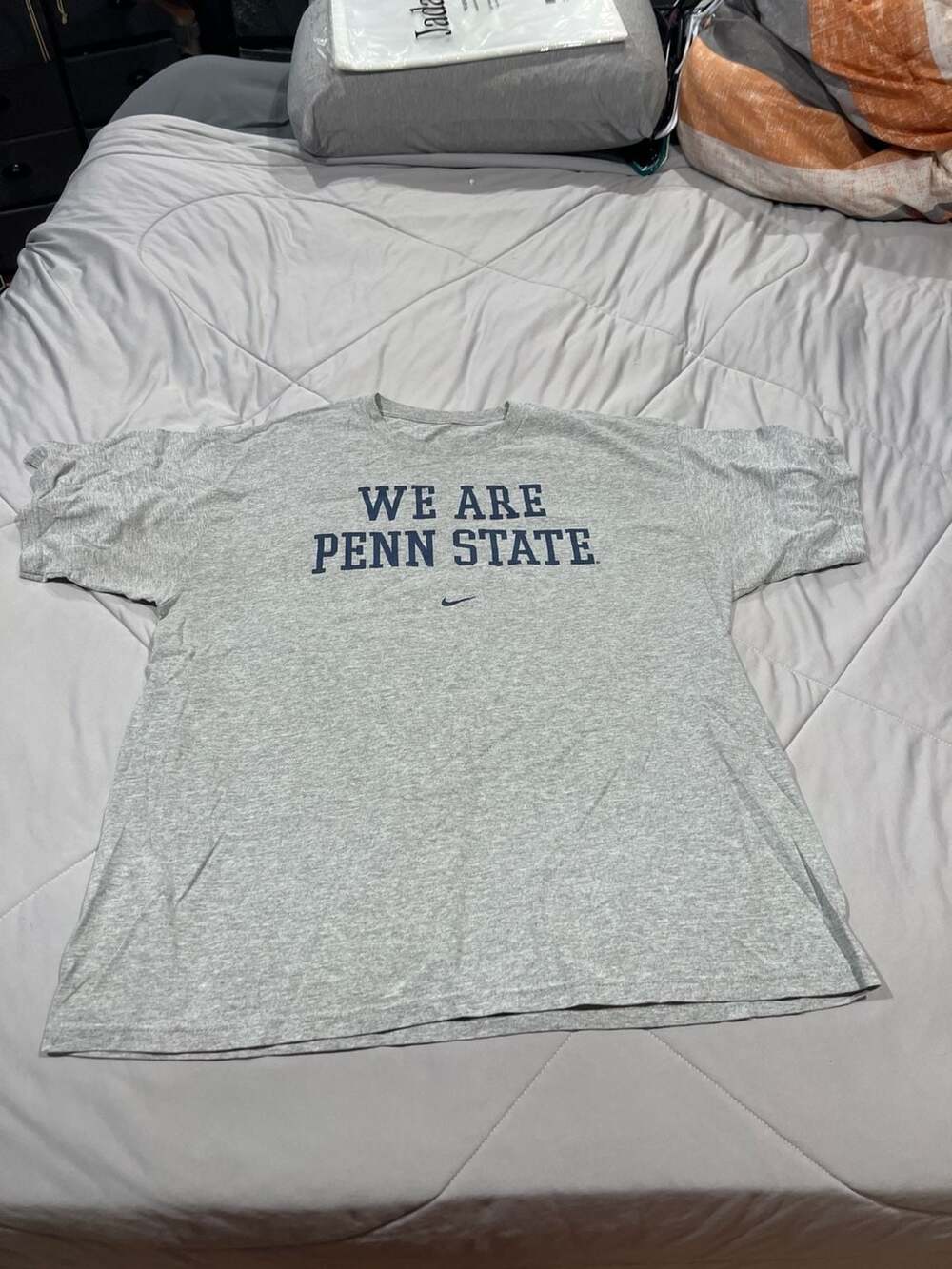 Nike Team Penn State Nittany Lions 'We Are Penn State' Heather Gray Graphic T-Sh